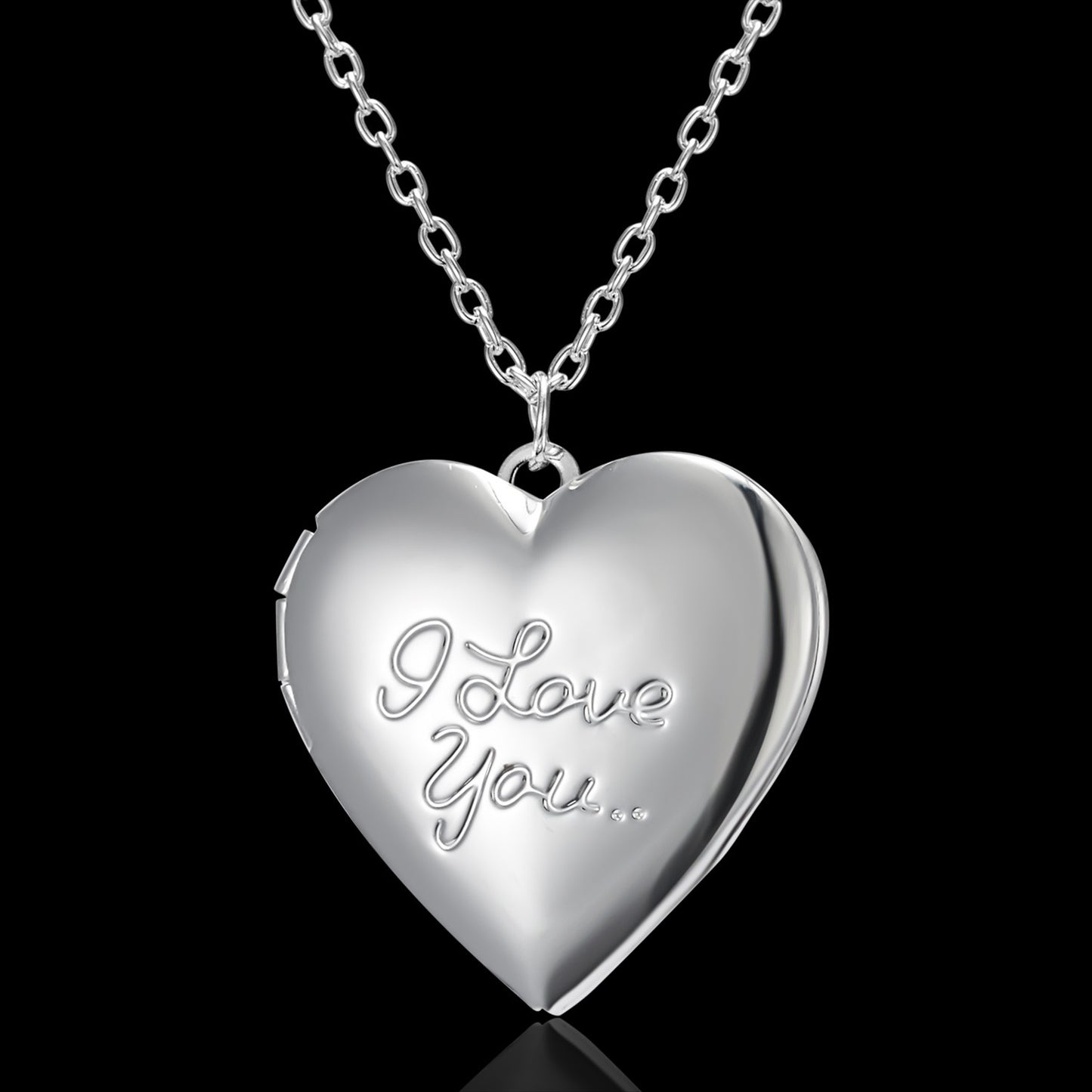 The new carved heart pendant necklace can be opened to store photos. It is a surprise gift for your girlfriend or bestie.