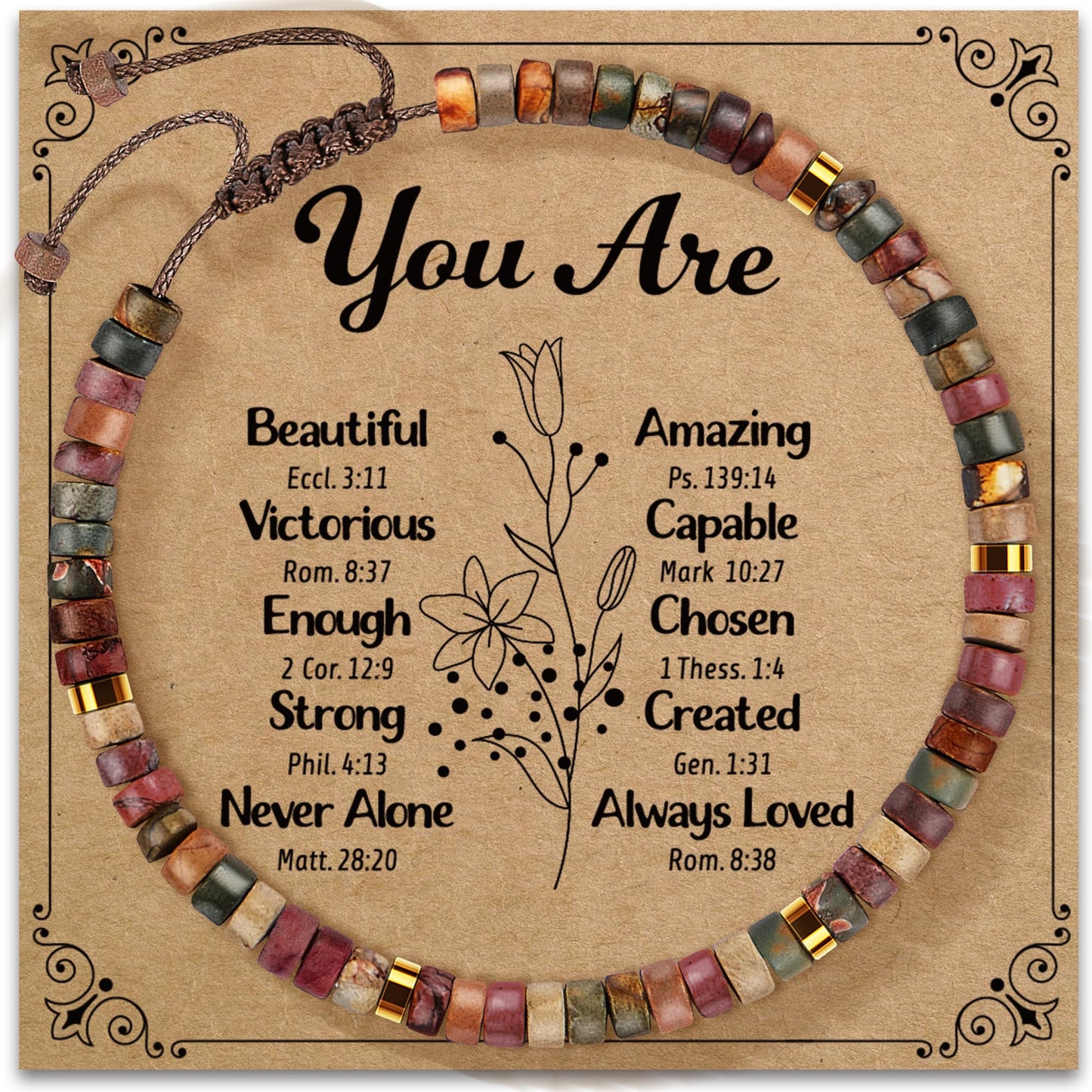 Inspirational Gifts Bracelets for Women Healing Natural Stone Bracelets